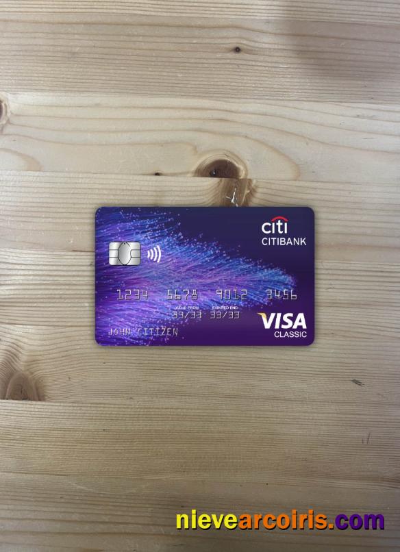 Hong Kong Citibank visa classic card photolook
